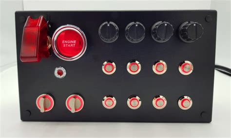 red metal button box|Red Button Box .